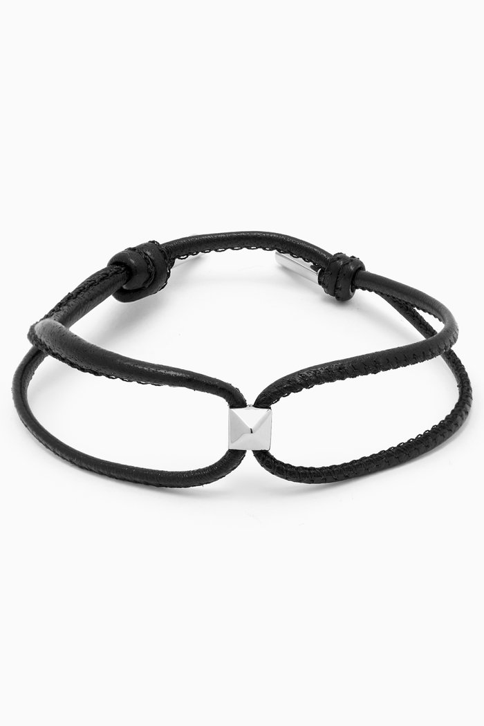 

Valentino Garavani Rockstud Bracelet in Nappa, Black