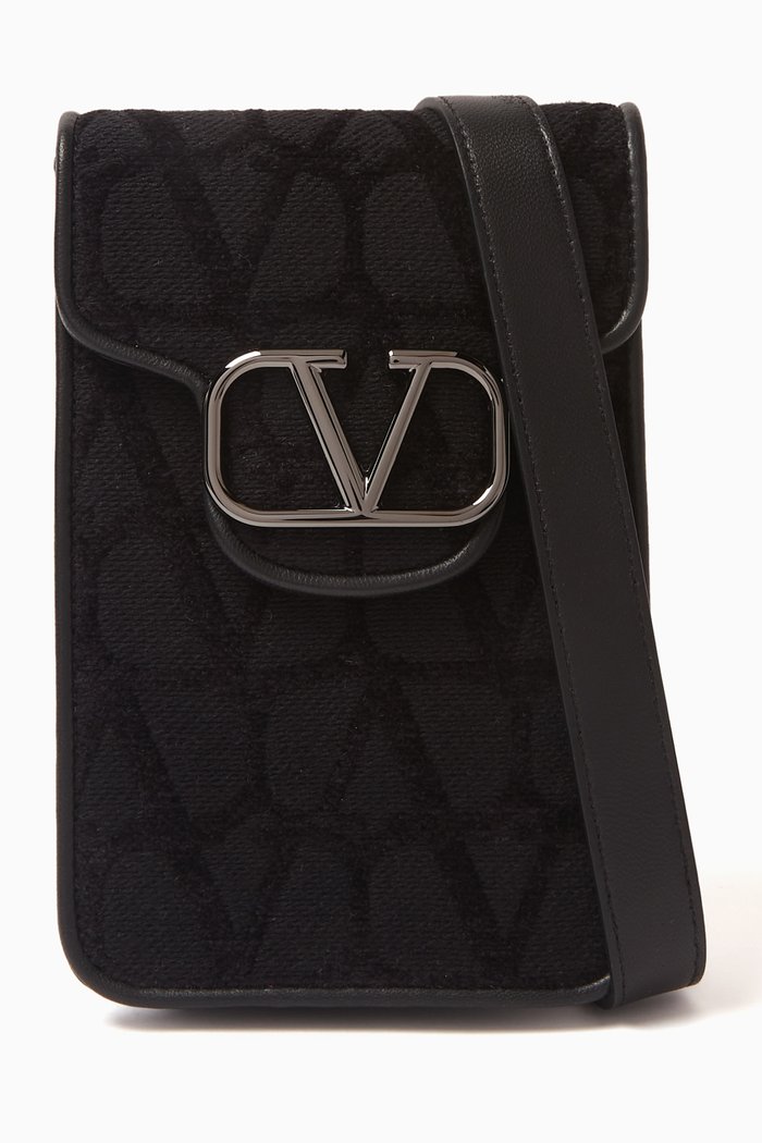 

Valentino Garavani Toile Iconographe Mini Bag in Nappa Leather, Black