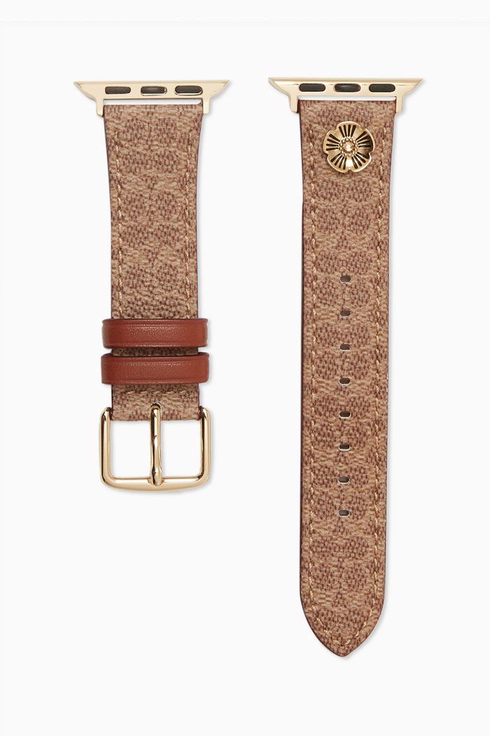 

Apple Watch® Strap in Signature C Coated Canvas, Brown