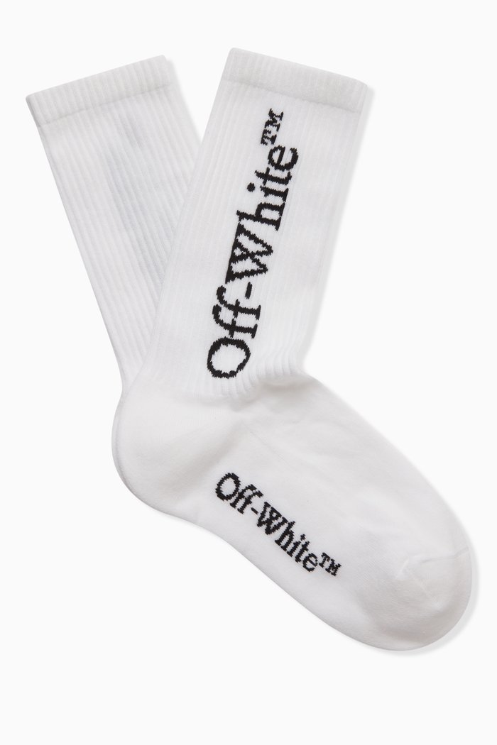 Big Logo Socks in Cotton-blend, White
