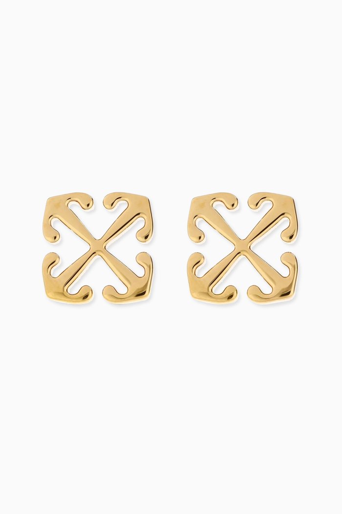 

Mini Arrow Stud Earrings in Brass, Gold