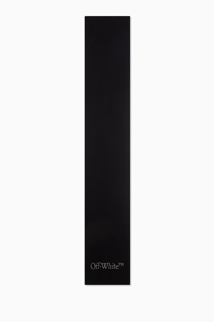 

Logo Bookish Scarf in Wool, Black