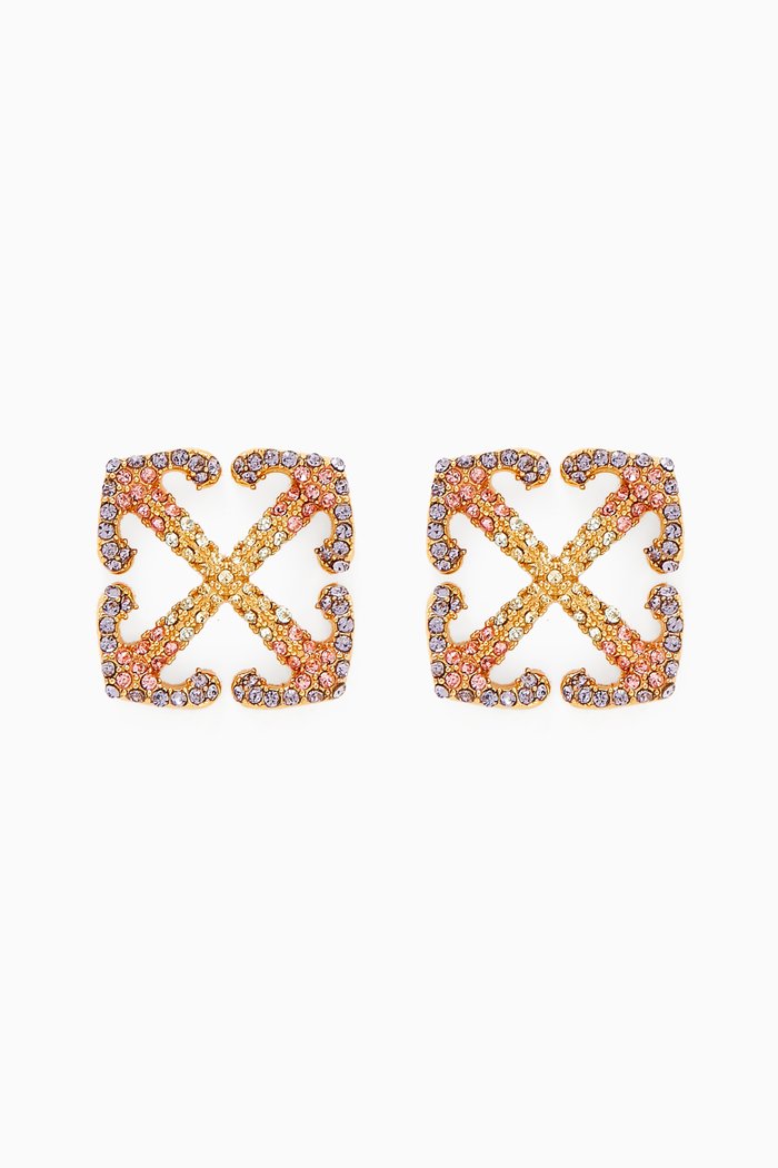 

Degrade' Mini Stud Earrings in Brass, Multicolour