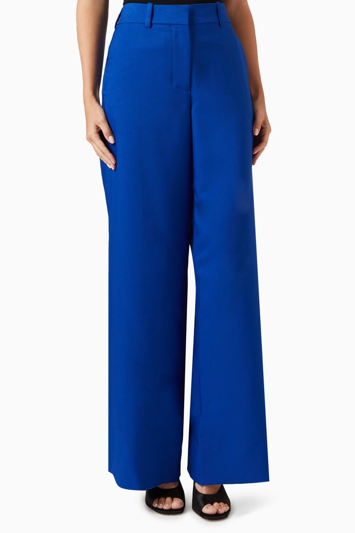 

Wide-leg Pants in Technical Fabric, Blue