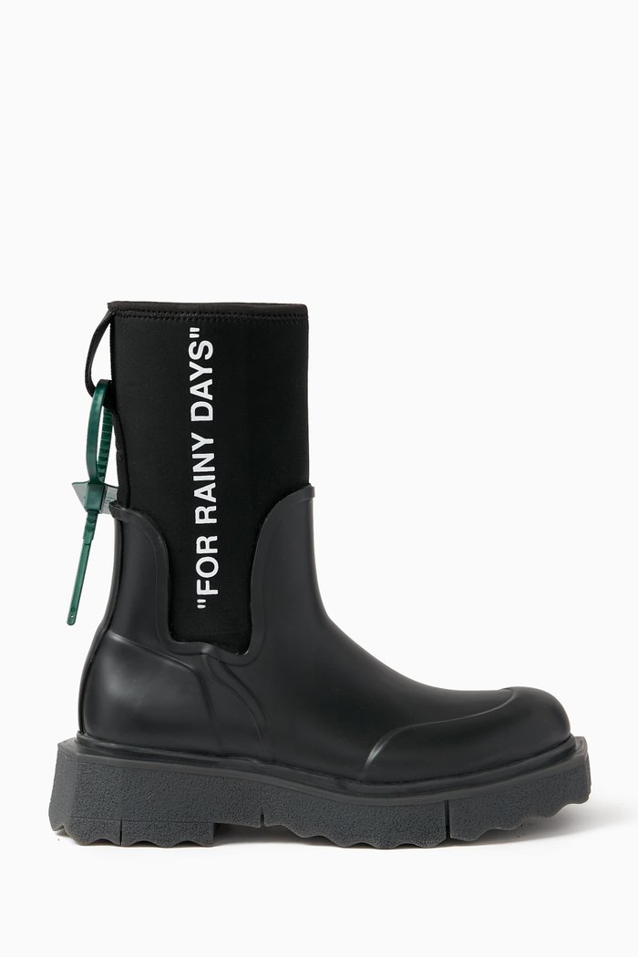 

Logo Rainboots in Sponge Rubber, Black