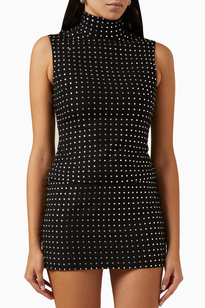 

Isidora Top in Twill, Black
