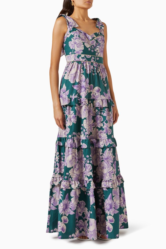 

Coqueta Maxi Dress, Purple