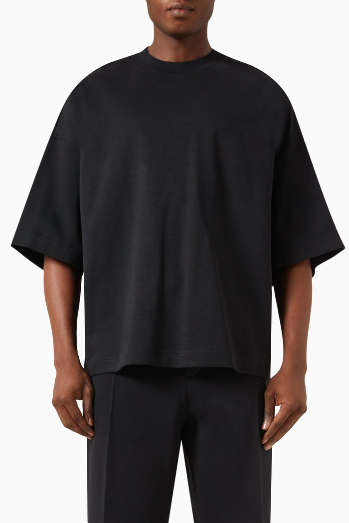 

Oversized T-shirt in Tech Fleece, Black