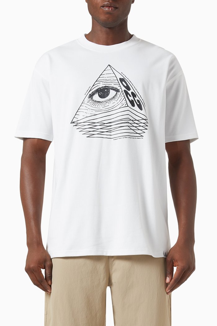 

ACG Changing Eye T-shirt in Cotton Blend, White