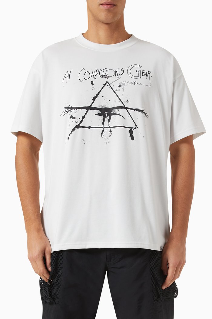 ACG Graphic Logo T-shirt in Cotton Blend, White