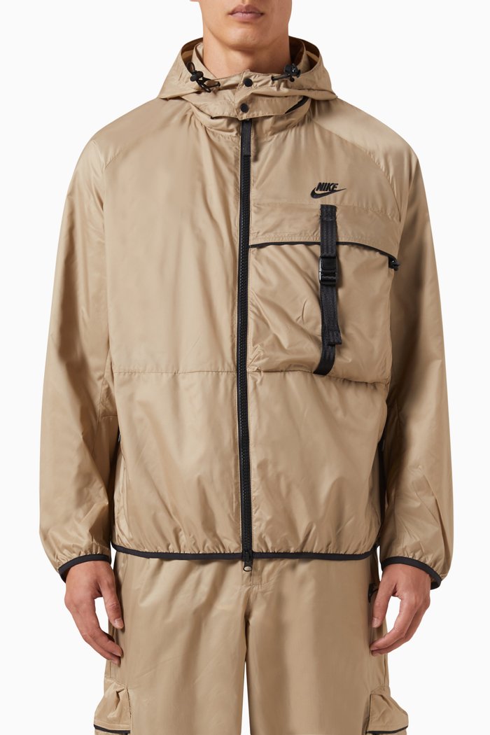

Technical Wind Jacket in Nylon, Neutral