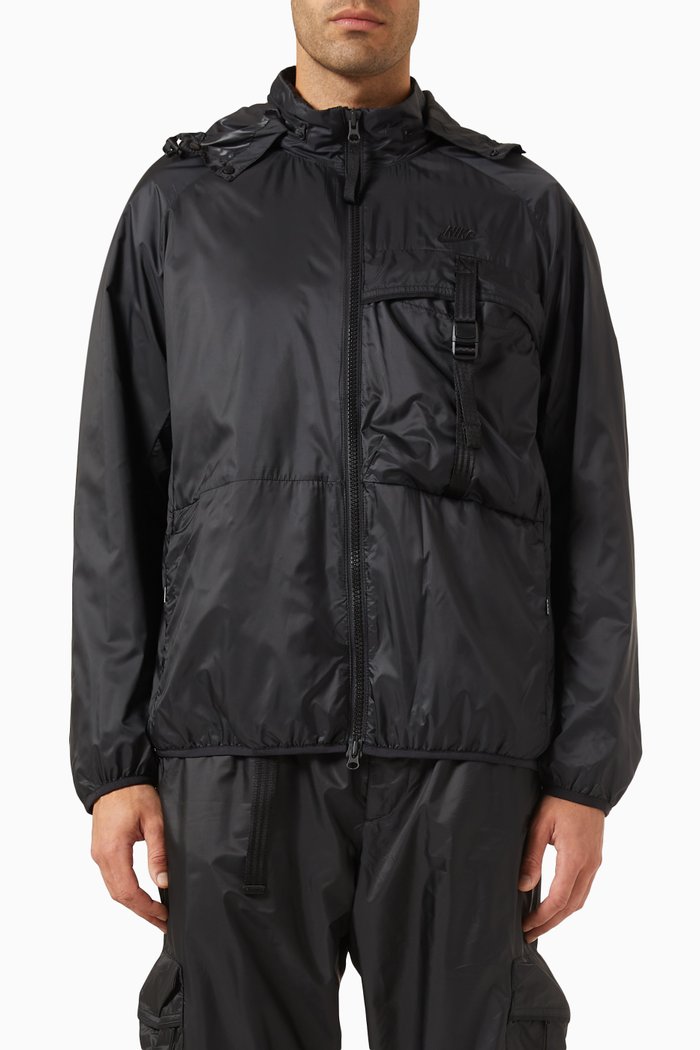 

Technical Wind Jacket in Nylon, Black