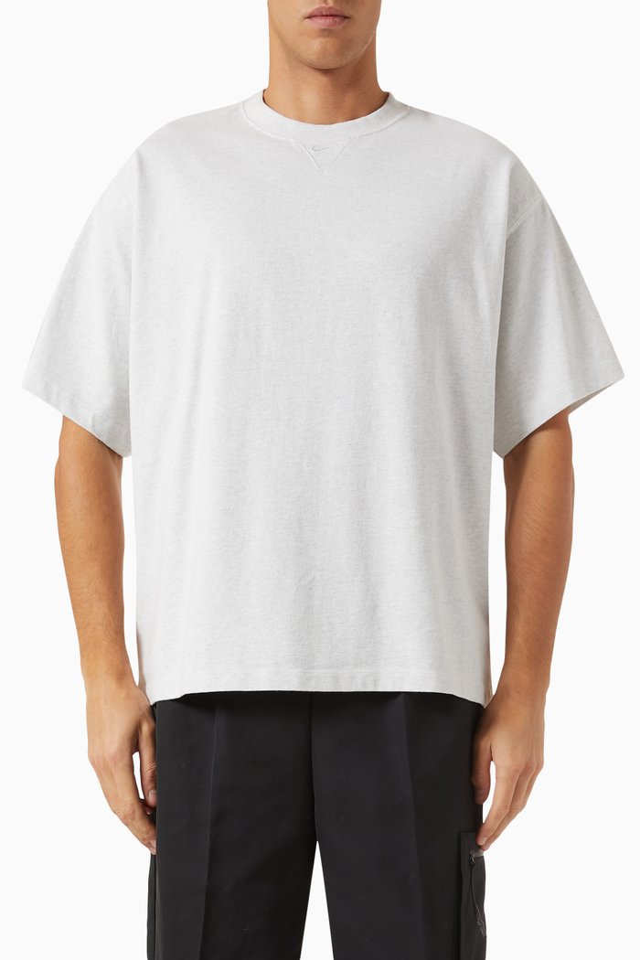 

Solo Swoosh T-shirt in Cotton, Grey