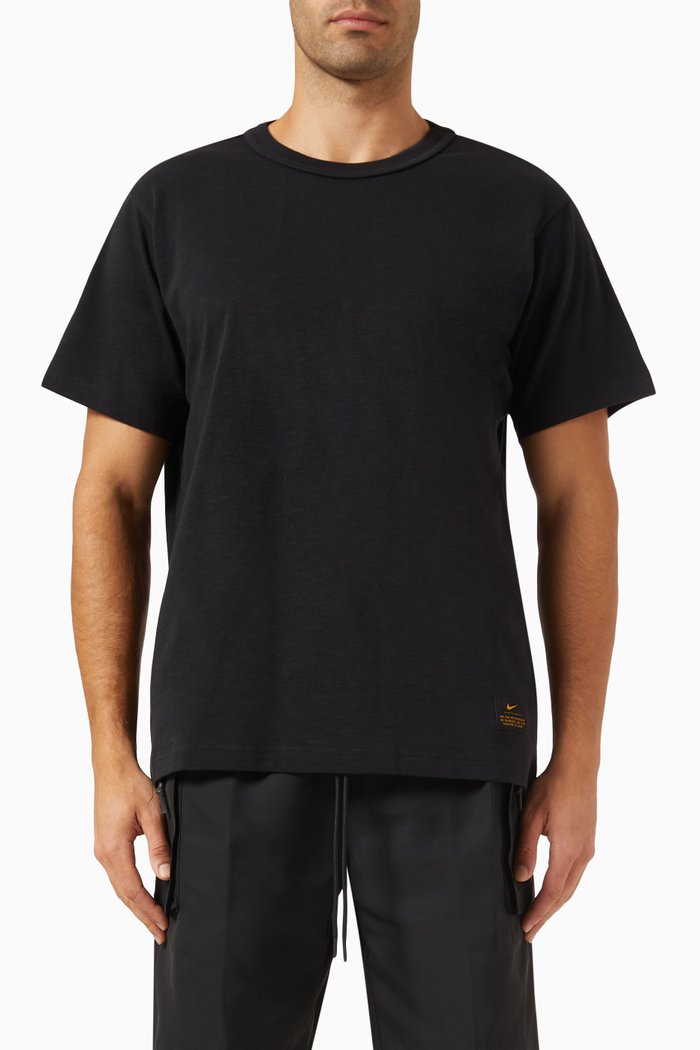 

Life Knit T-shirt in Cotton, Black