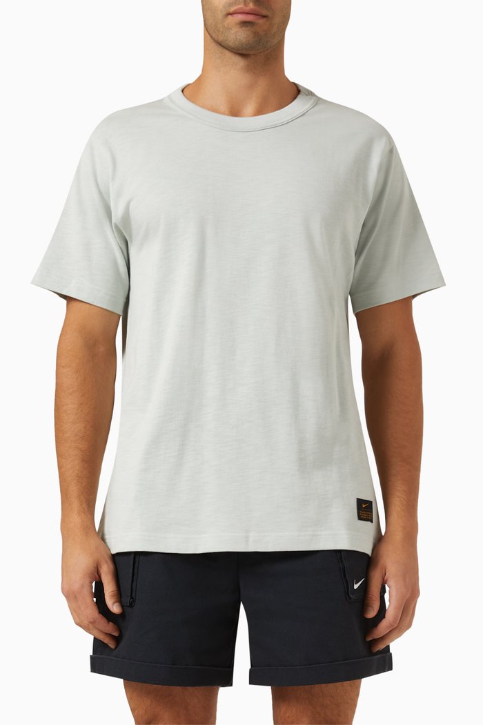 

Life Knit T-shirt in Cotton, Silver
