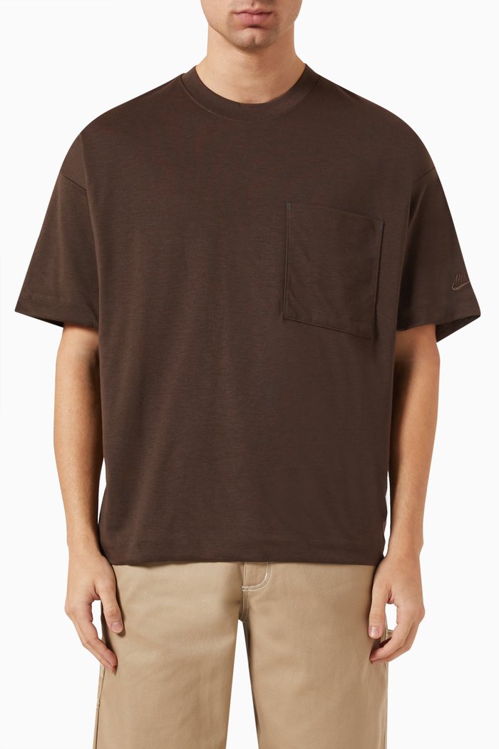 

Oversized T-shirt in Dri-FIT, Brown