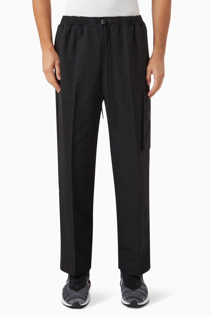 

Tech Pack Woven Utility Pants in Polyester, Black