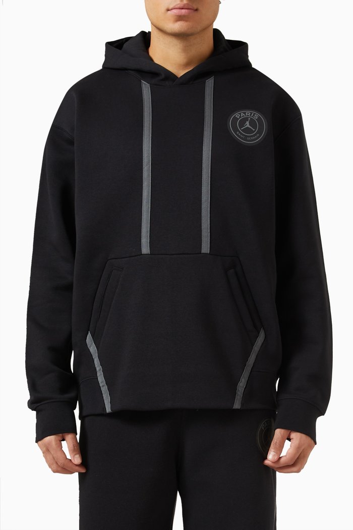 

Paris Saint-Germain Hoodie in Fleece, Black