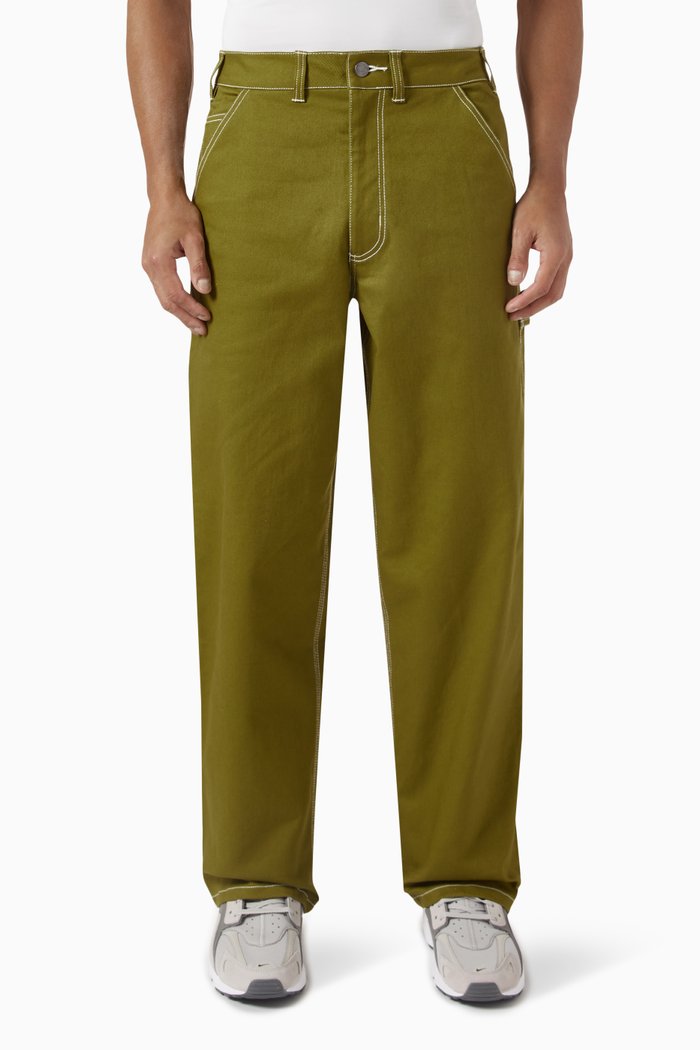 

Carpenter Trousers in Cotton-blend, Green