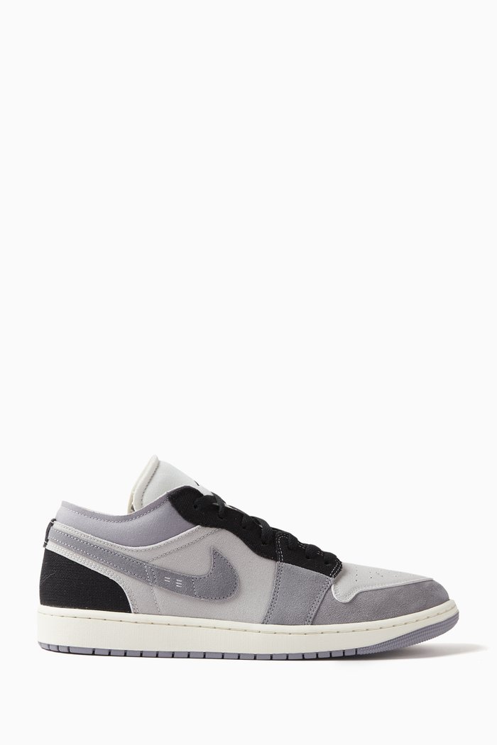 Air Jordan 1 SE Craft Low-top Sneakers in Suede, Grey