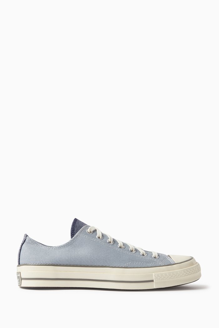 

Chuck 70 Patchwork Low-top Sneakers in Cotton Twill, Blue