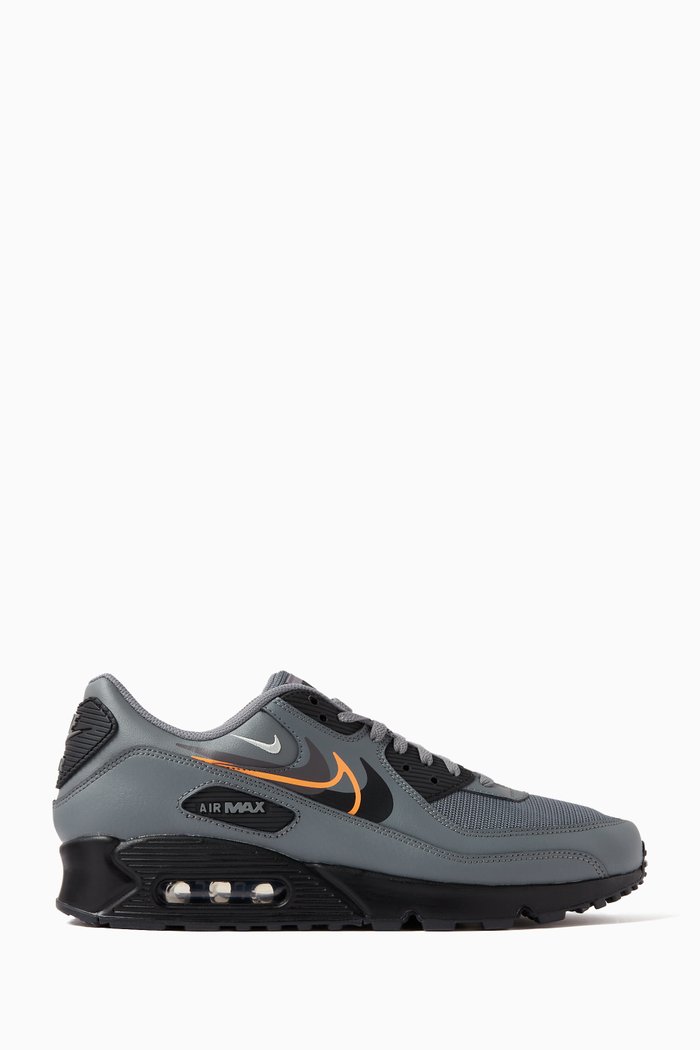 

Air Max 90 Sneakers in Leather, Grey