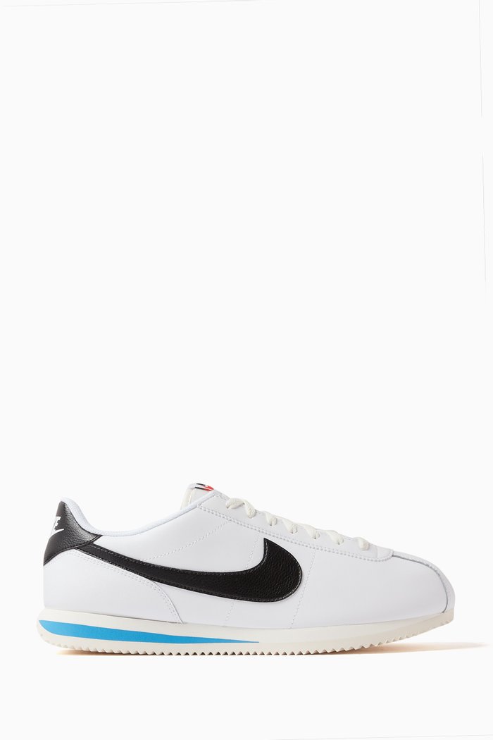 

Cortez Low Top Sneakers in Leather, White