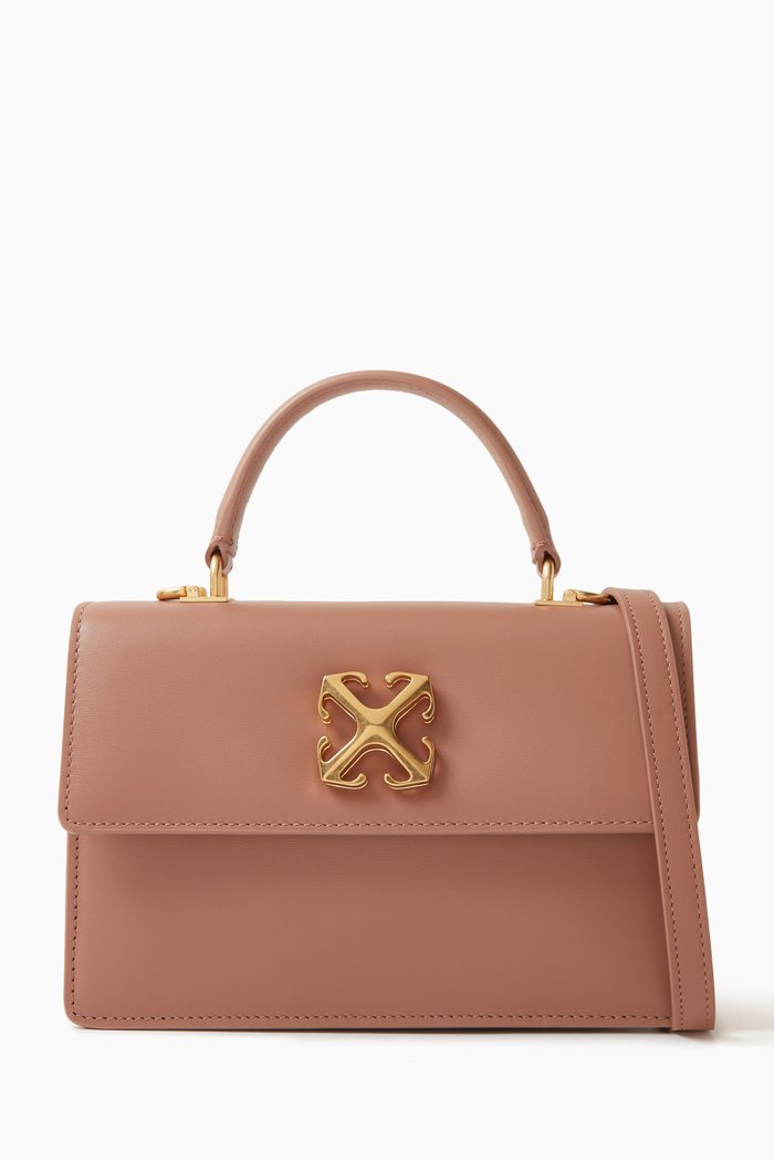 

Jitney 1.4 Top-handle Bag in Leather, Neutral