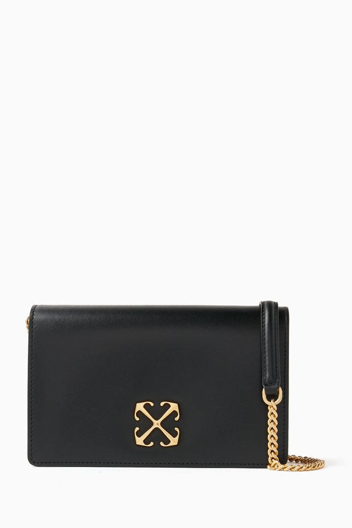 

Jitney 0.5 Wallet on Chain in Leather, Black