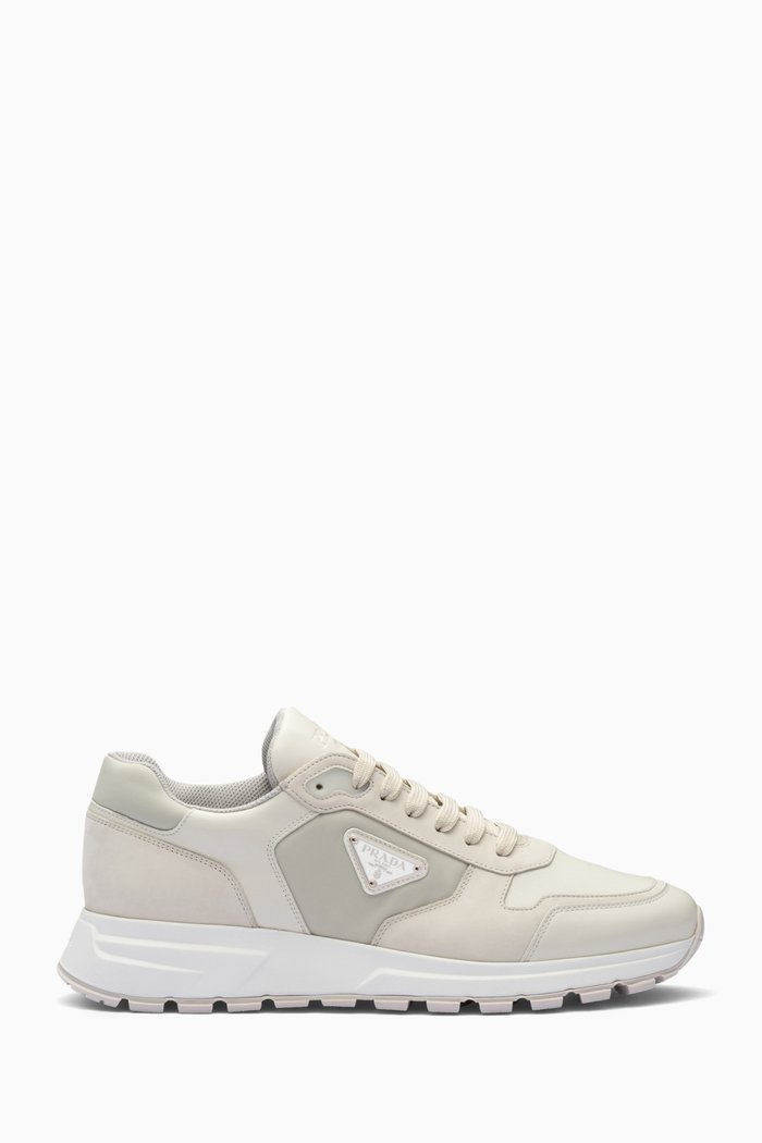 

Prax 01 Sneakers in Nubuck & Nylon, Neutral