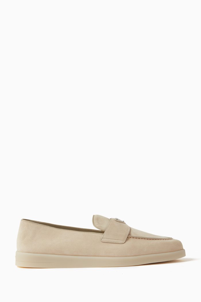 

Saint Tropez Loafers in Suede, Neutral