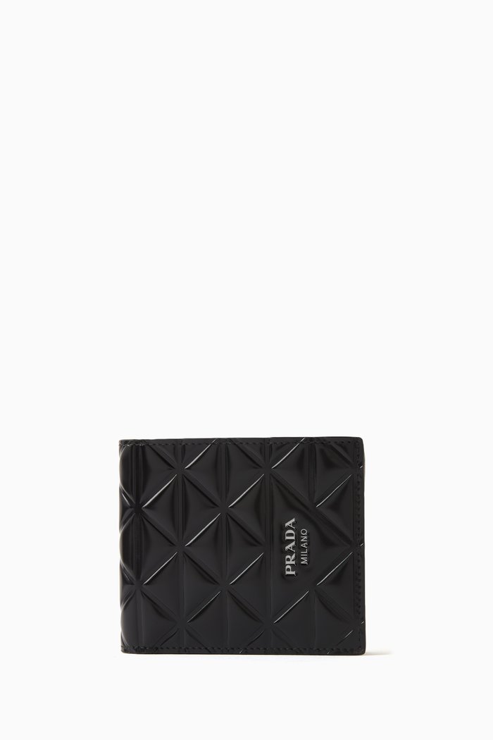 

Wallet in Brushed Leather, Black