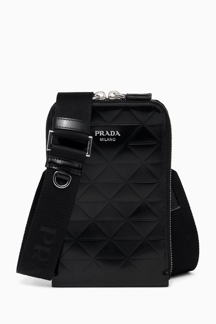 

Smartphone Case in Brushed Leather, Black