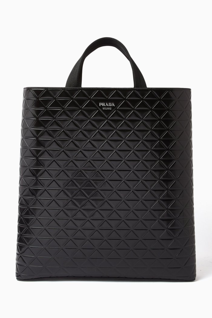 

Symbole Tote Bag in Leather, Black