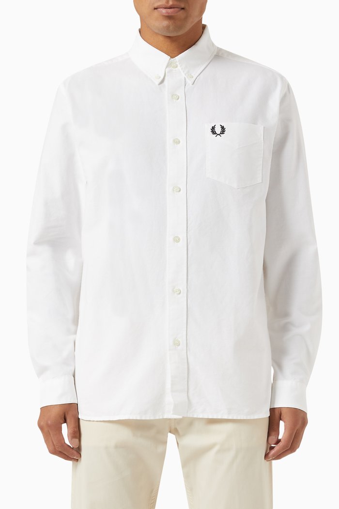 

Oxford Shirt in Cotton, White