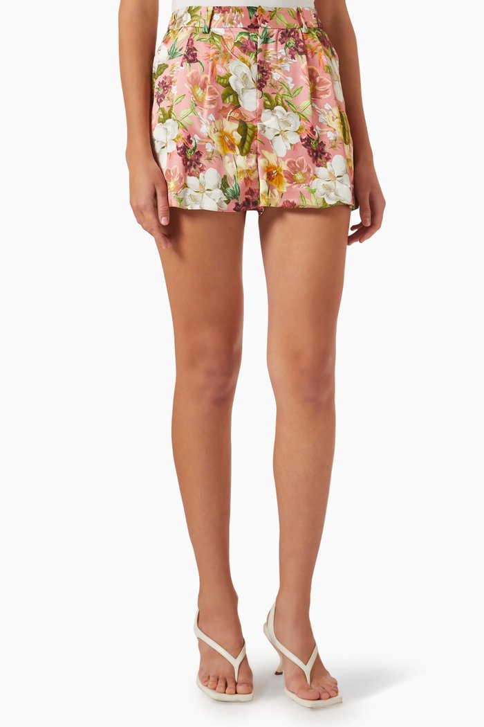 

Conry High-waist Pleated Shorts, Multicolour