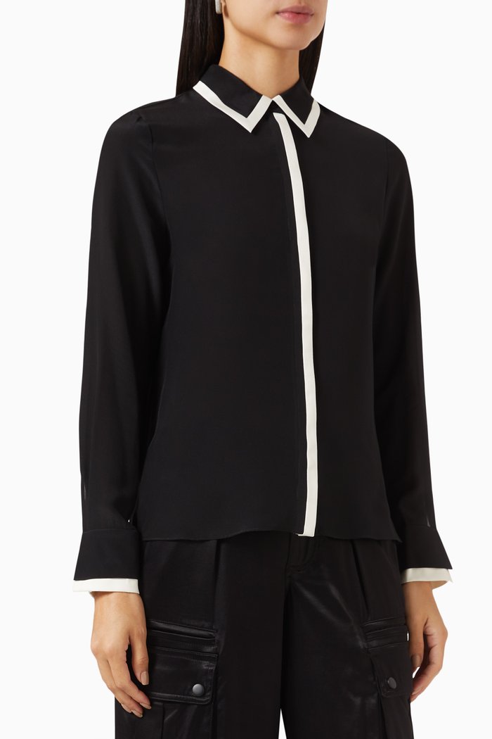 

Willa Shirt in Silk, Black