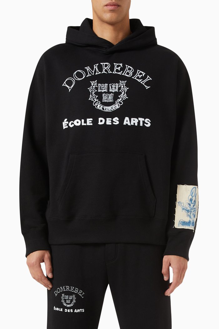 

Lapinou Pullover Sweatshirt in Cotton, Black
