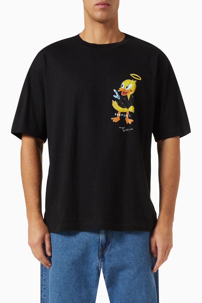 

Workshop T-shirt in Cotton, Black