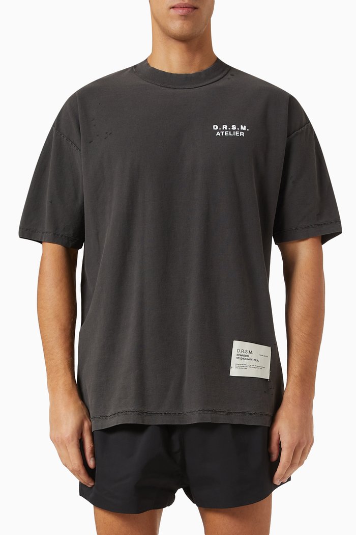 

Todd T-shirt in Cotton Jersey, Black