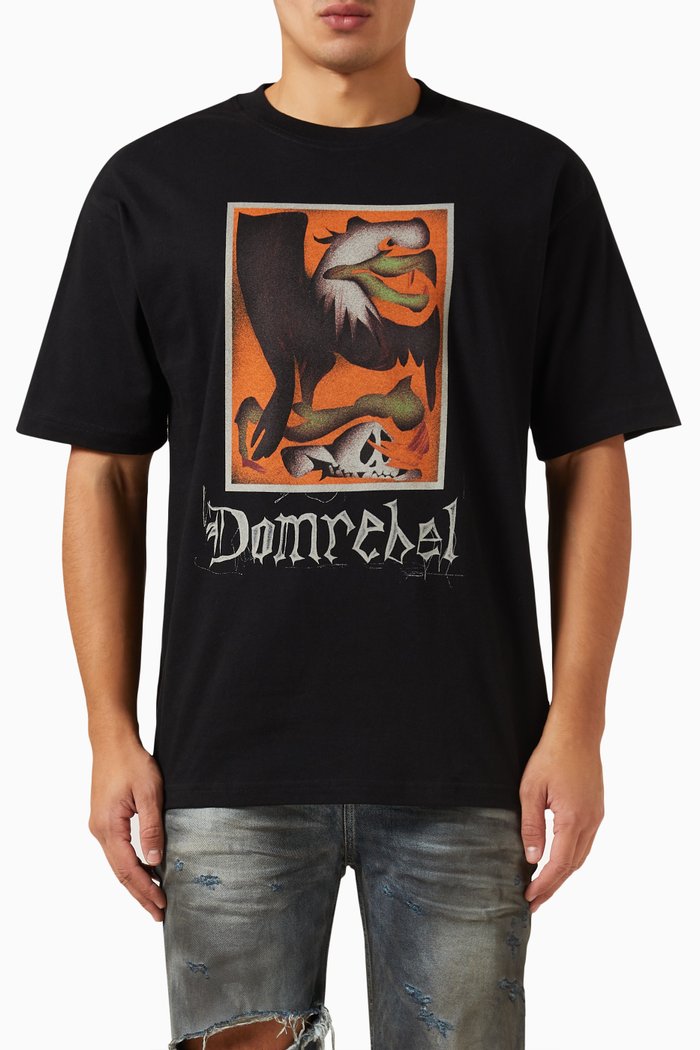 

Bird T-shirt in Cotton-jersey, Black