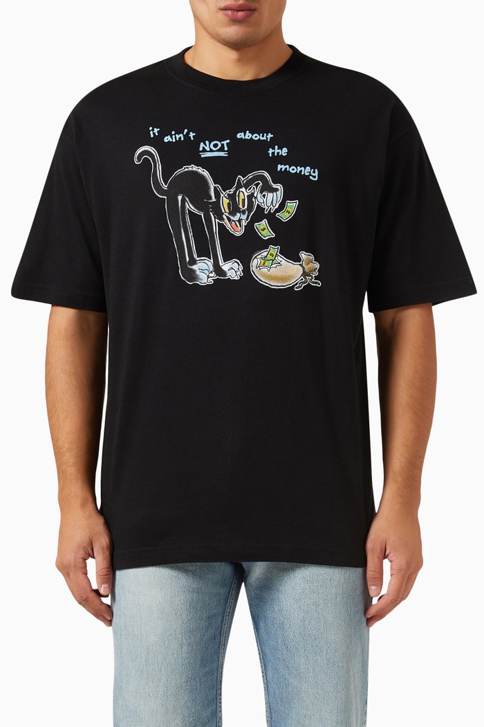

Scratch T-shirt in Cotton-jersey, Black