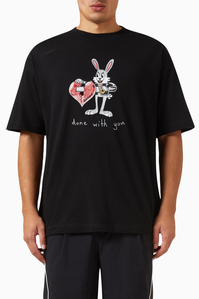 

Breakup T-shirt in Cotton-jersey, Black