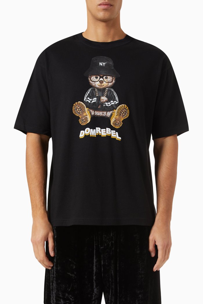 

Scratch T-shirt in Cotton Jersey, Black