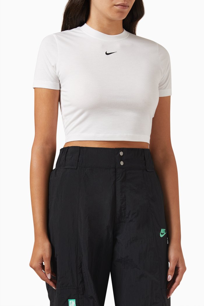 

Sportswear Essential Crop T-Shirt in Jersey, White