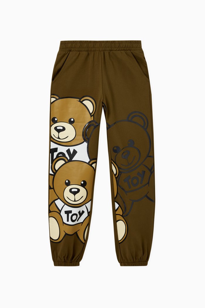 

Teddy Friends Sweatpants in Cotton, Green
