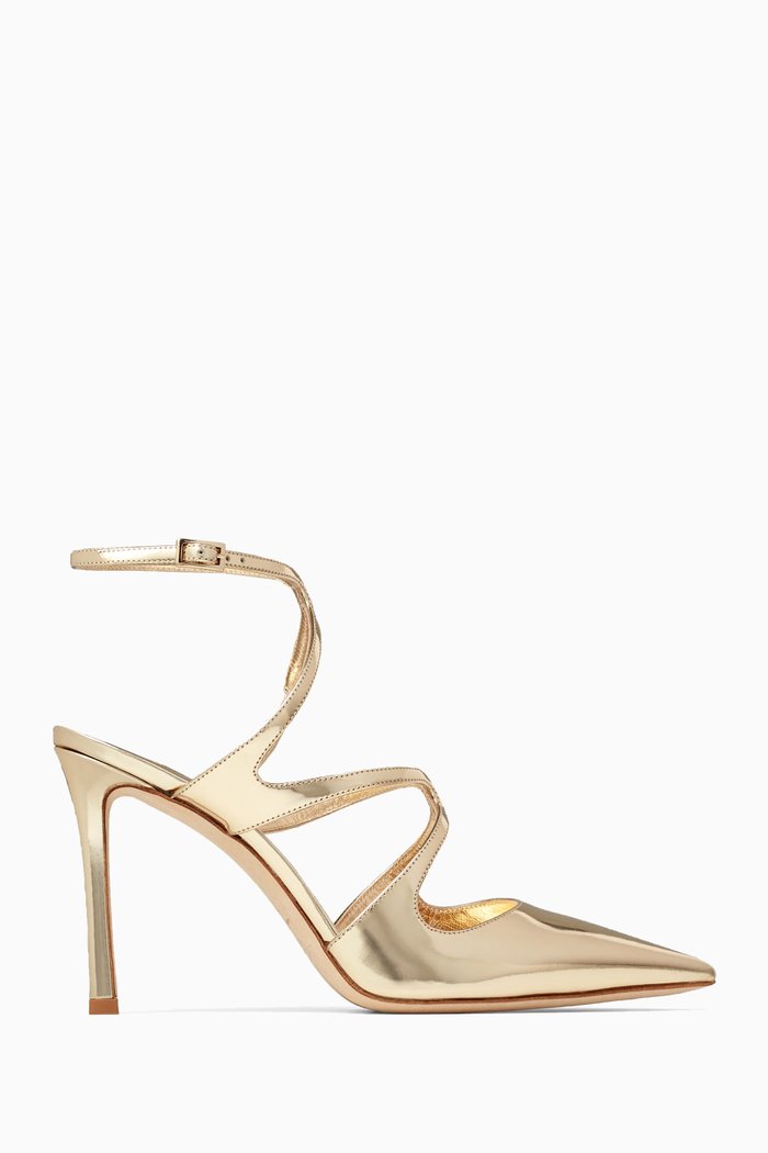 

Azia 95 Lace-up Pumps in Metallic Leather