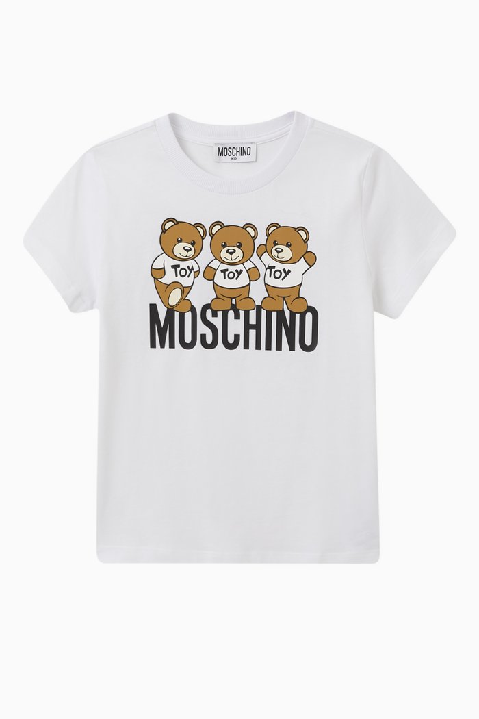 

Teddy Friends Logo T-shirt in Cotton-jersey, White