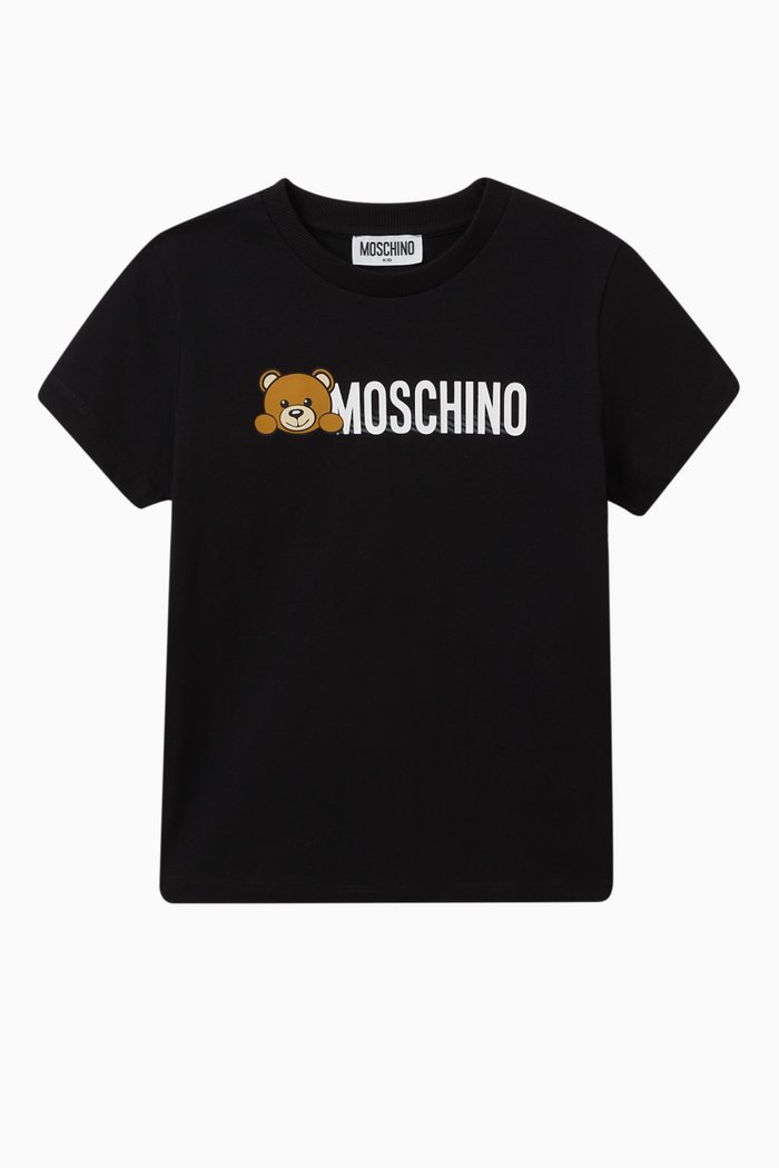 

Teddy Logo T-shirt in Cotton-jersey, Black
