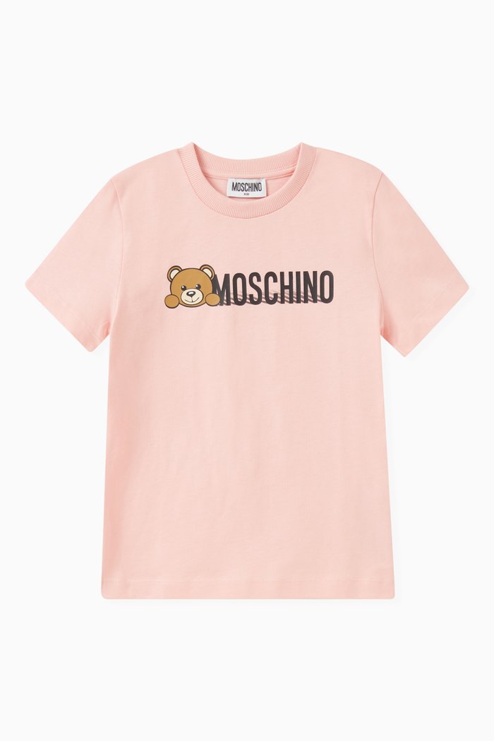 

Teddy Logo T-shirt in Cotton-jersey, Pink